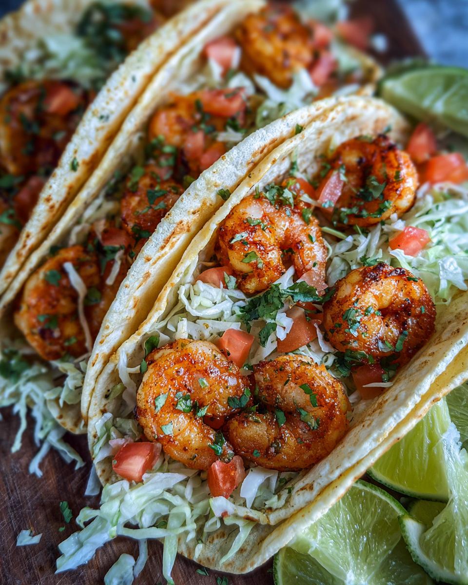 Garlic Shrimp Tacos - detail 2