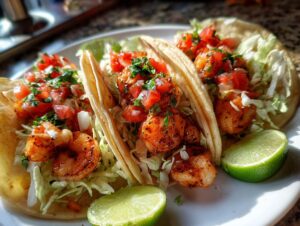 Garlic Shrimp Tacos