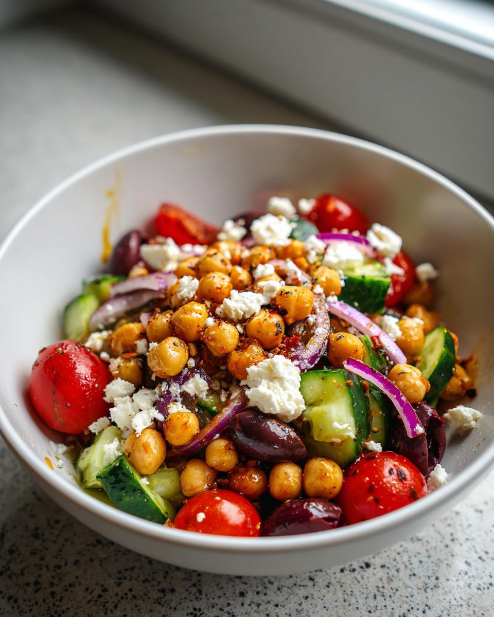 Greek Chickpea Bowl - detail 2