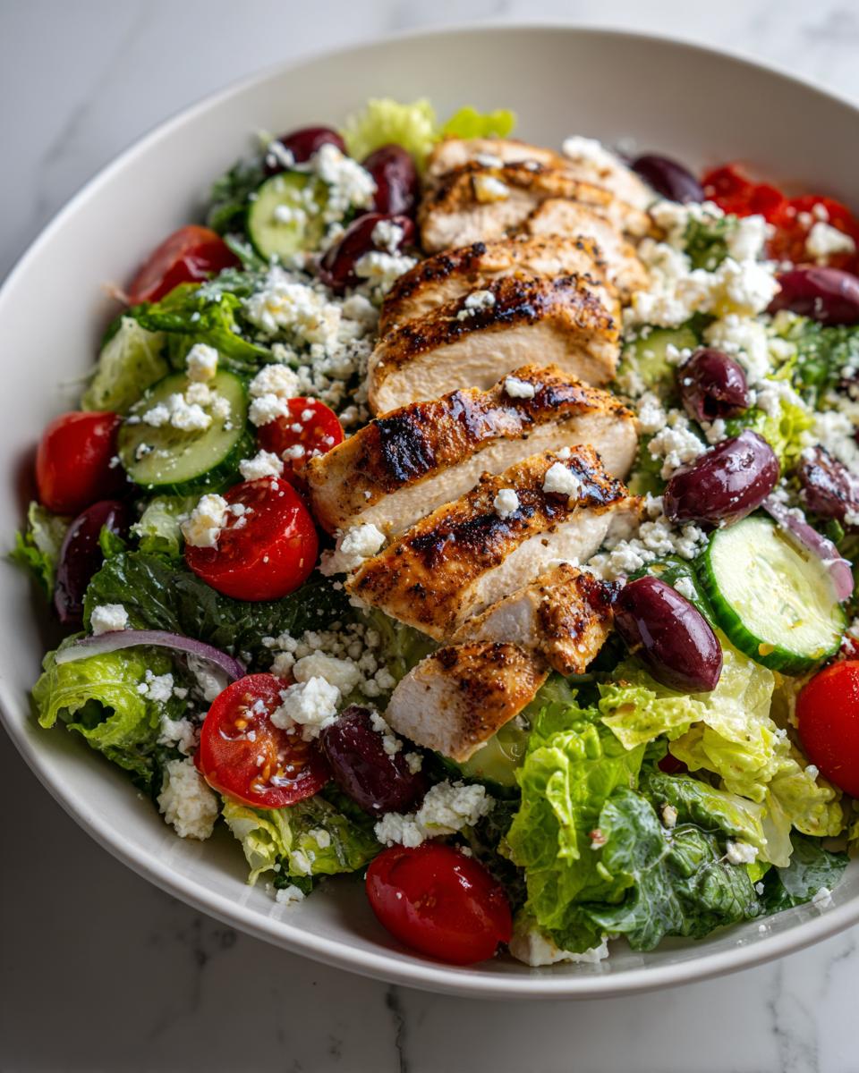Amazing 30-Minute Greek Salad with Grilled Chicken Perfection 4 Greek Salad with Grilled Chicken - detail 1