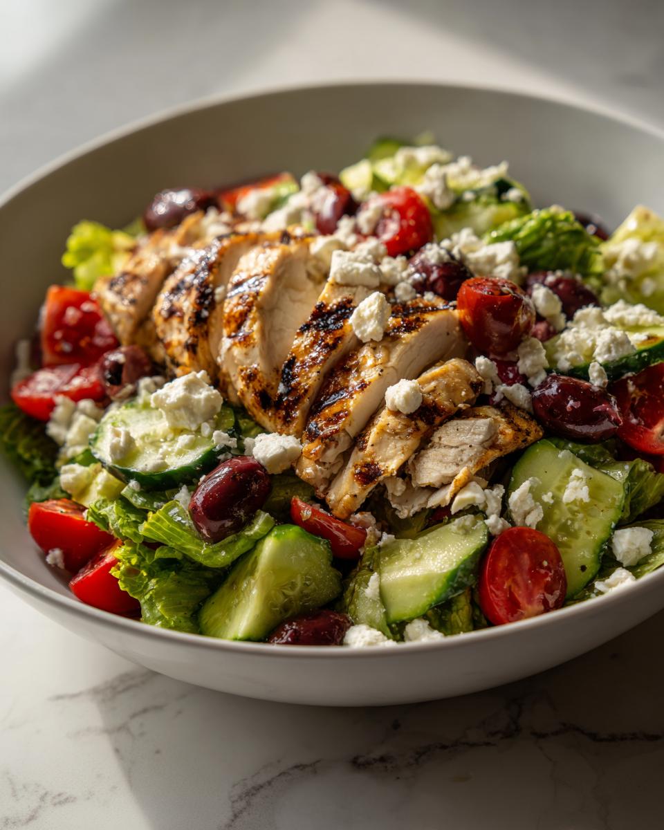Amazing 30-Minute Greek Salad with Grilled Chicken Perfection 5 Greek Salad with Grilled Chicken - detail 2