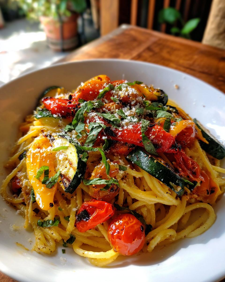 Grilled Veggie Pasta - detail 2