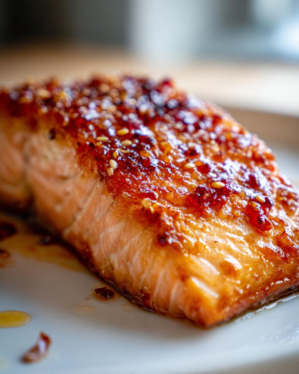 Honey Garlic Glazed Salmon - detail 1