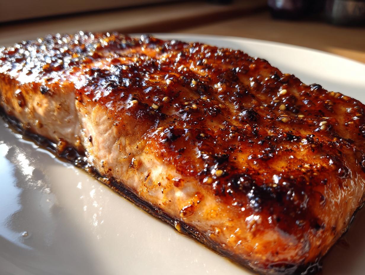 Honey Garlic Glazed Salmon