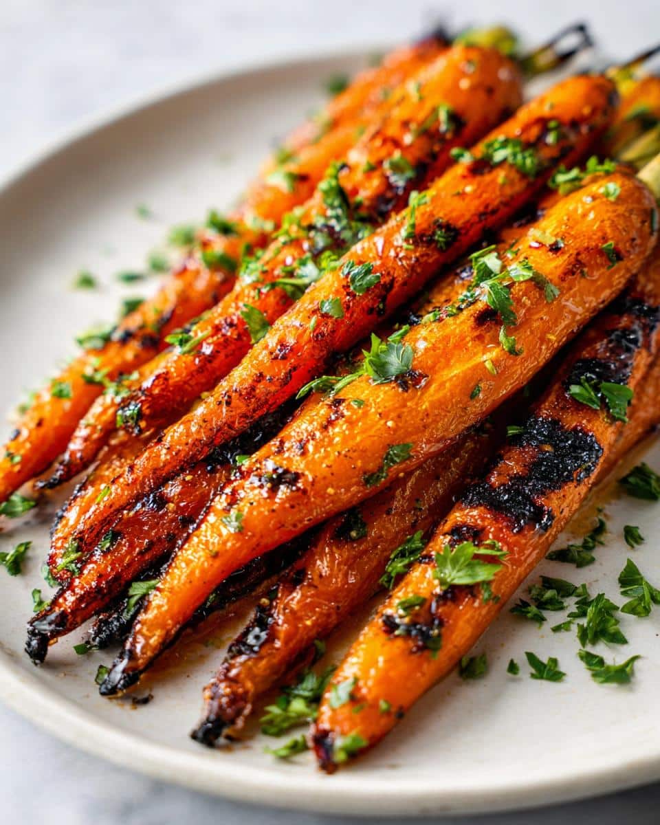 Honey Glazed Grilled Carrots - detail 1