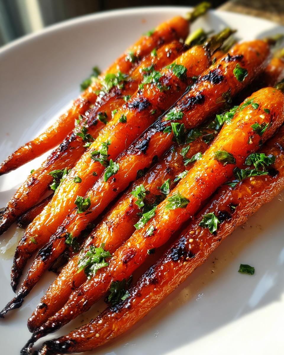 Honey Glazed Grilled Carrots - detail 2