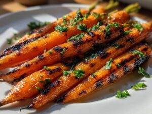 Honey Glazed Grilled Carrots