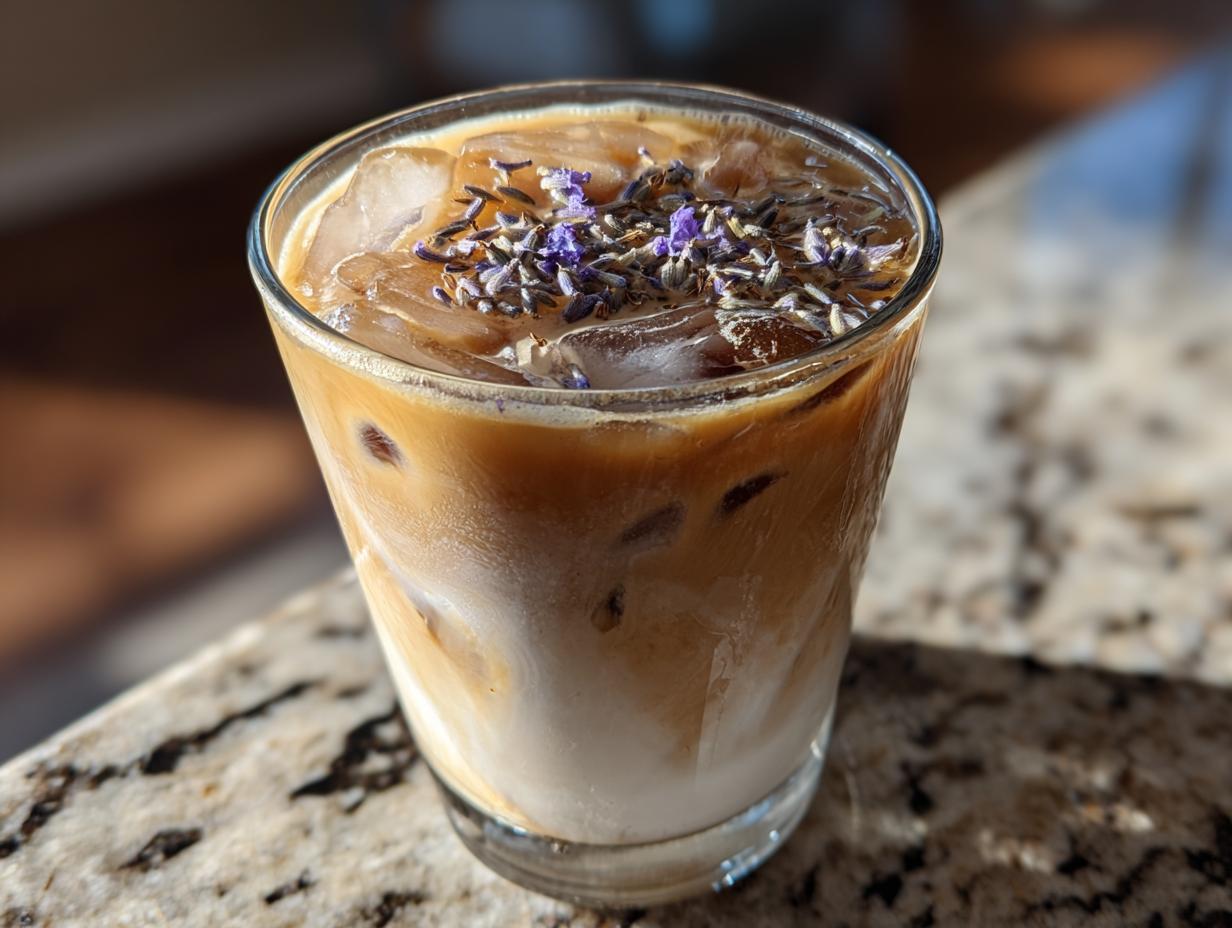 Iced Lavender Latte