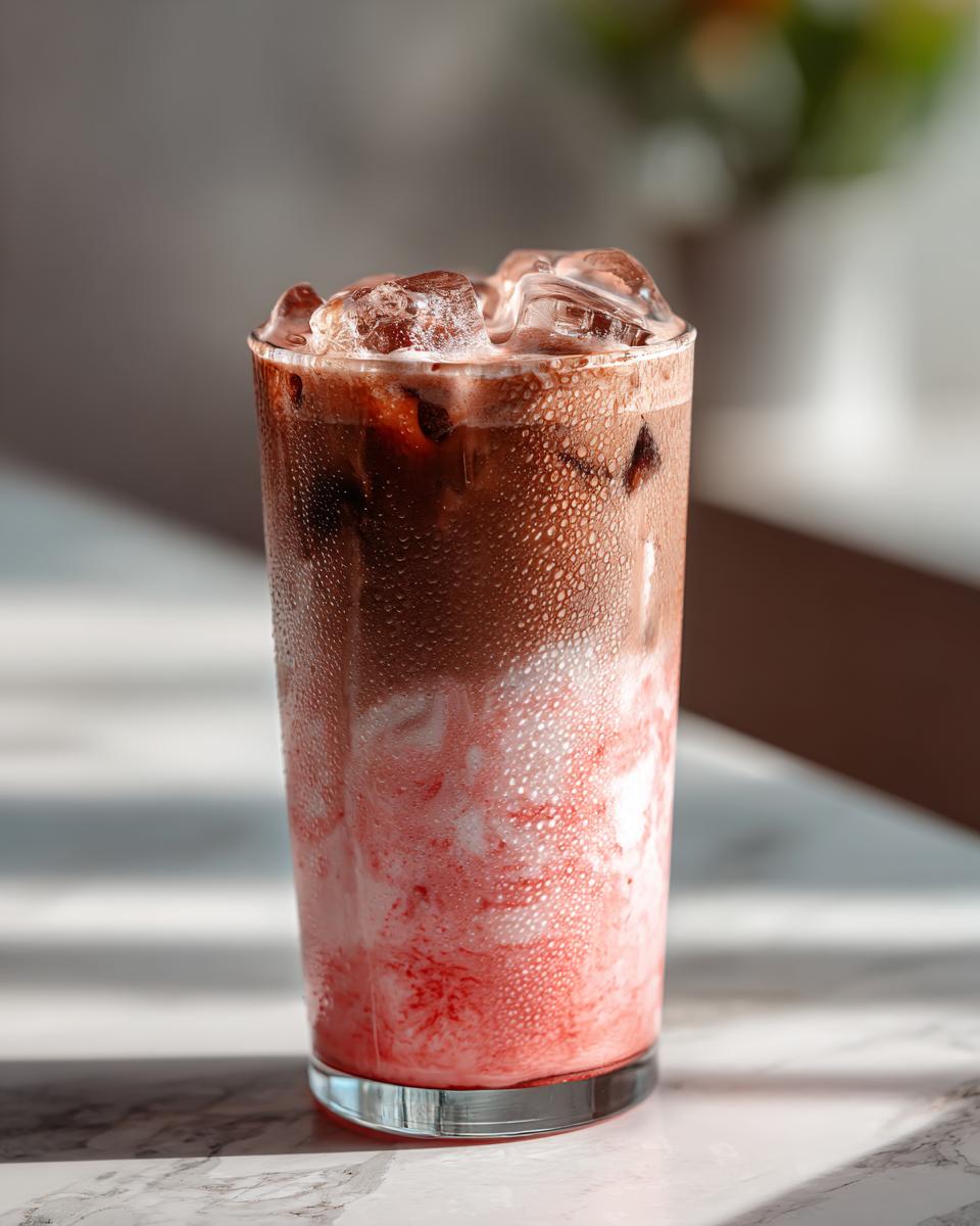 Iced Strawberry Latte - detail 1