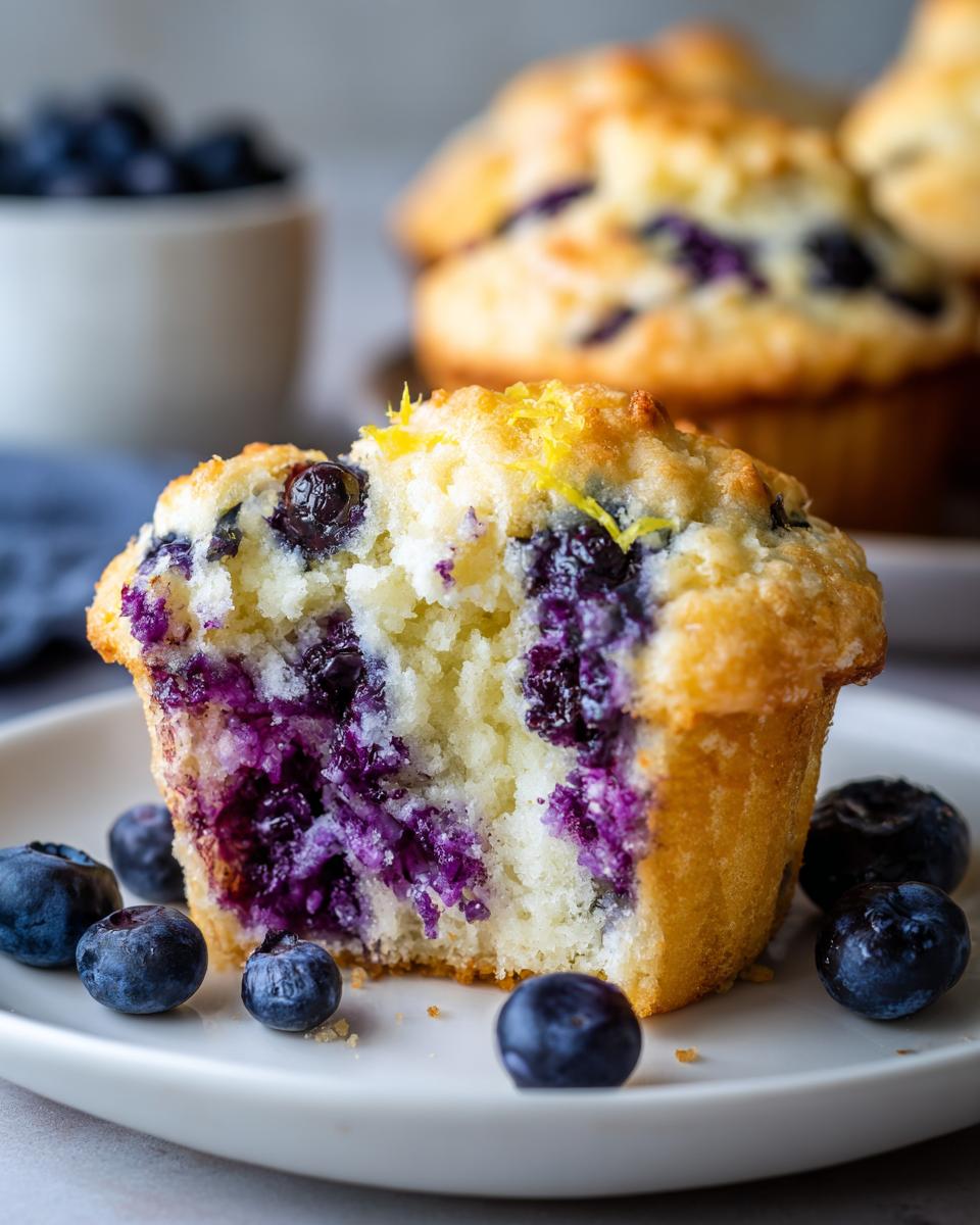 Lemon Blueberry Cupcakes - detail 1