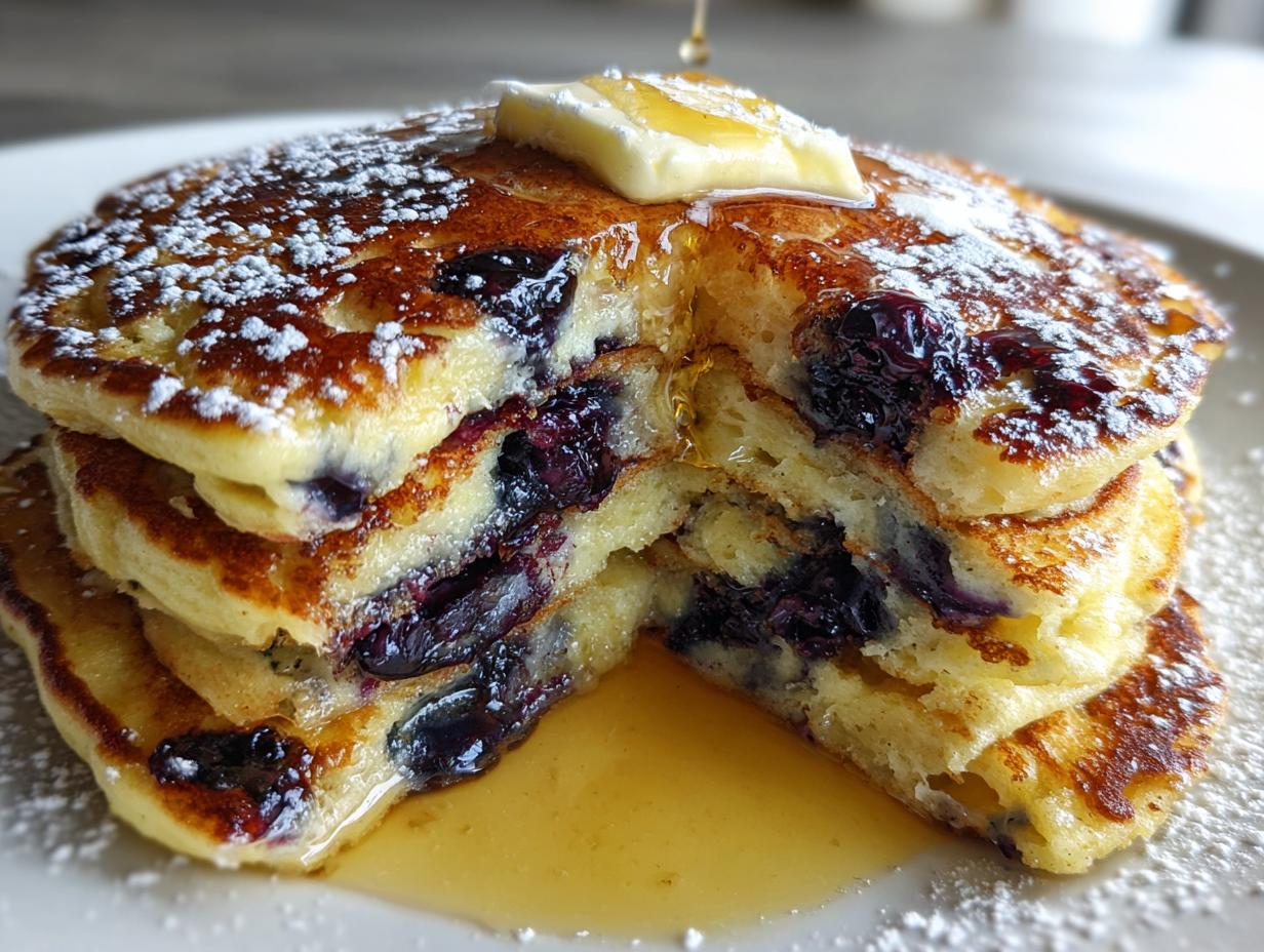Lemon Blueberry Pancakes