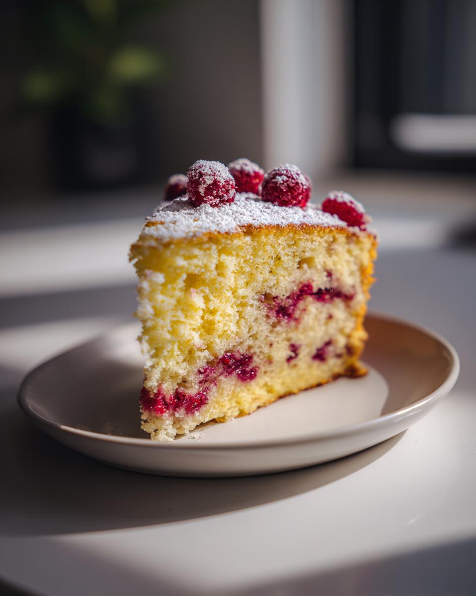 Lemon Raspberry Cake - detail 1