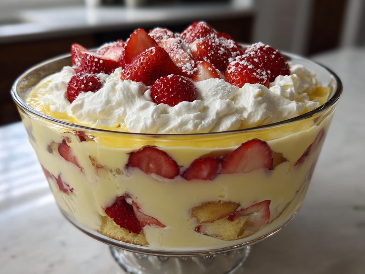 Home 19 Lemon Strawberry Trifle