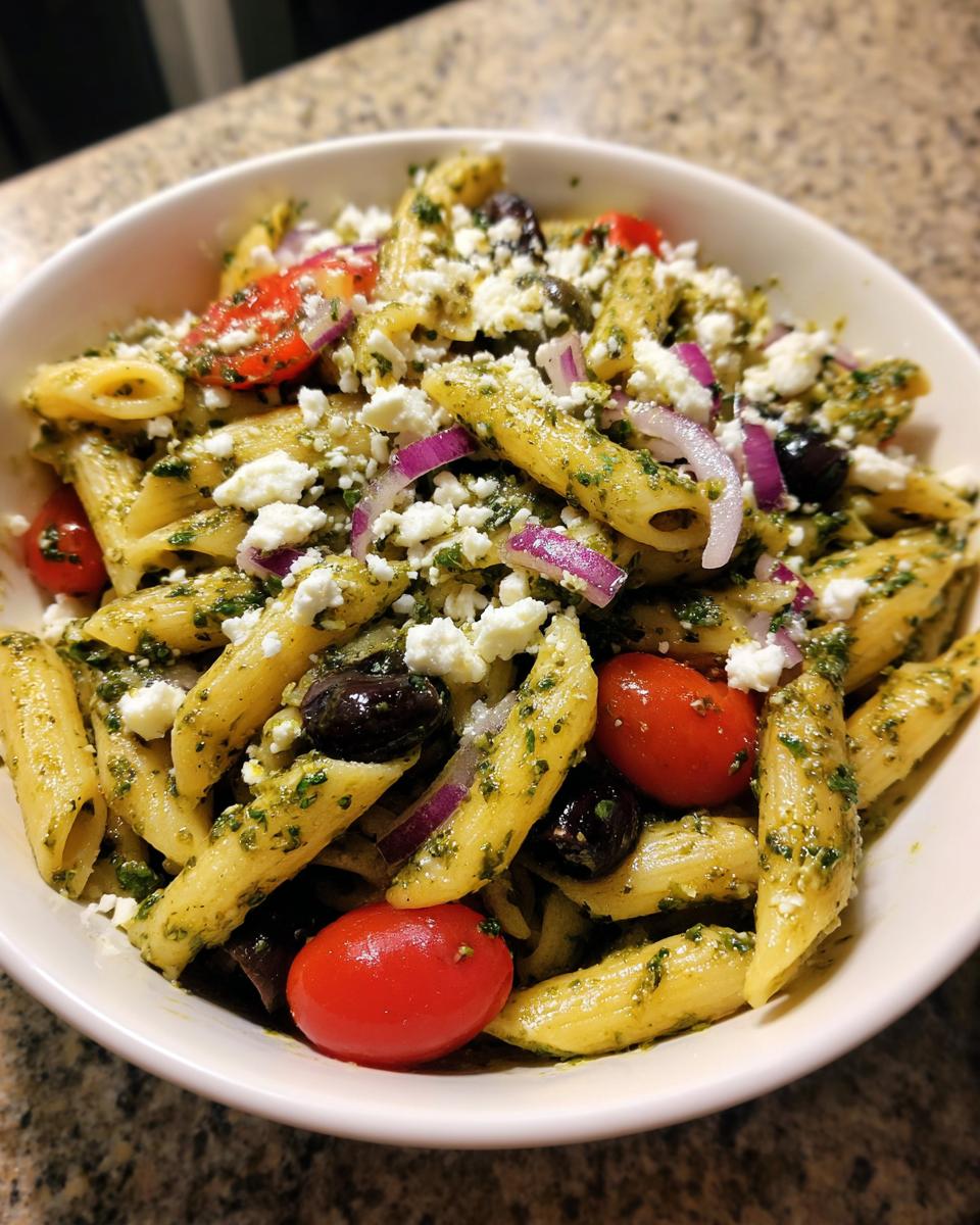 Pasta Salad with Pesto - detail 1