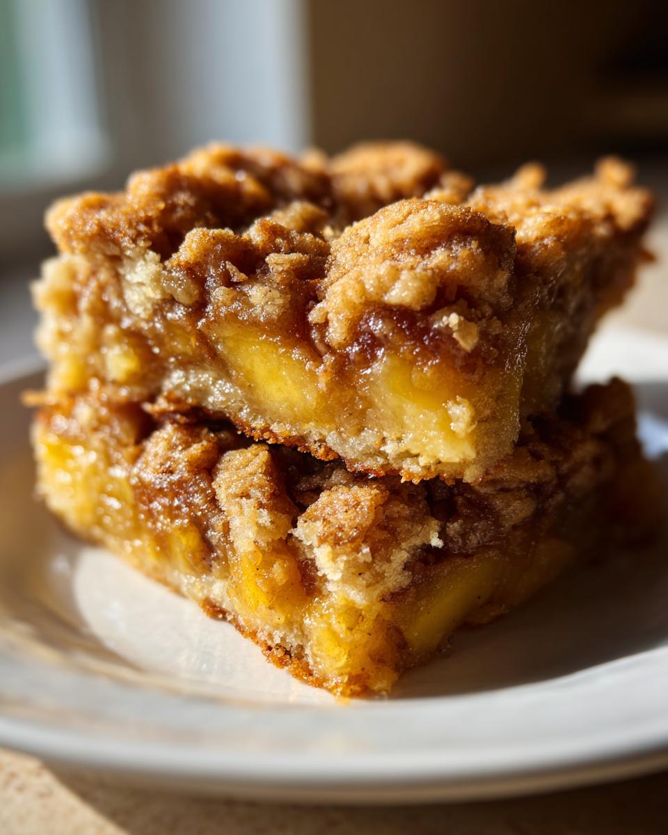 Perfect Peach Cobbler Bars with 4 Juicy Tips 4 Peach Cobbler Bars - detail 1