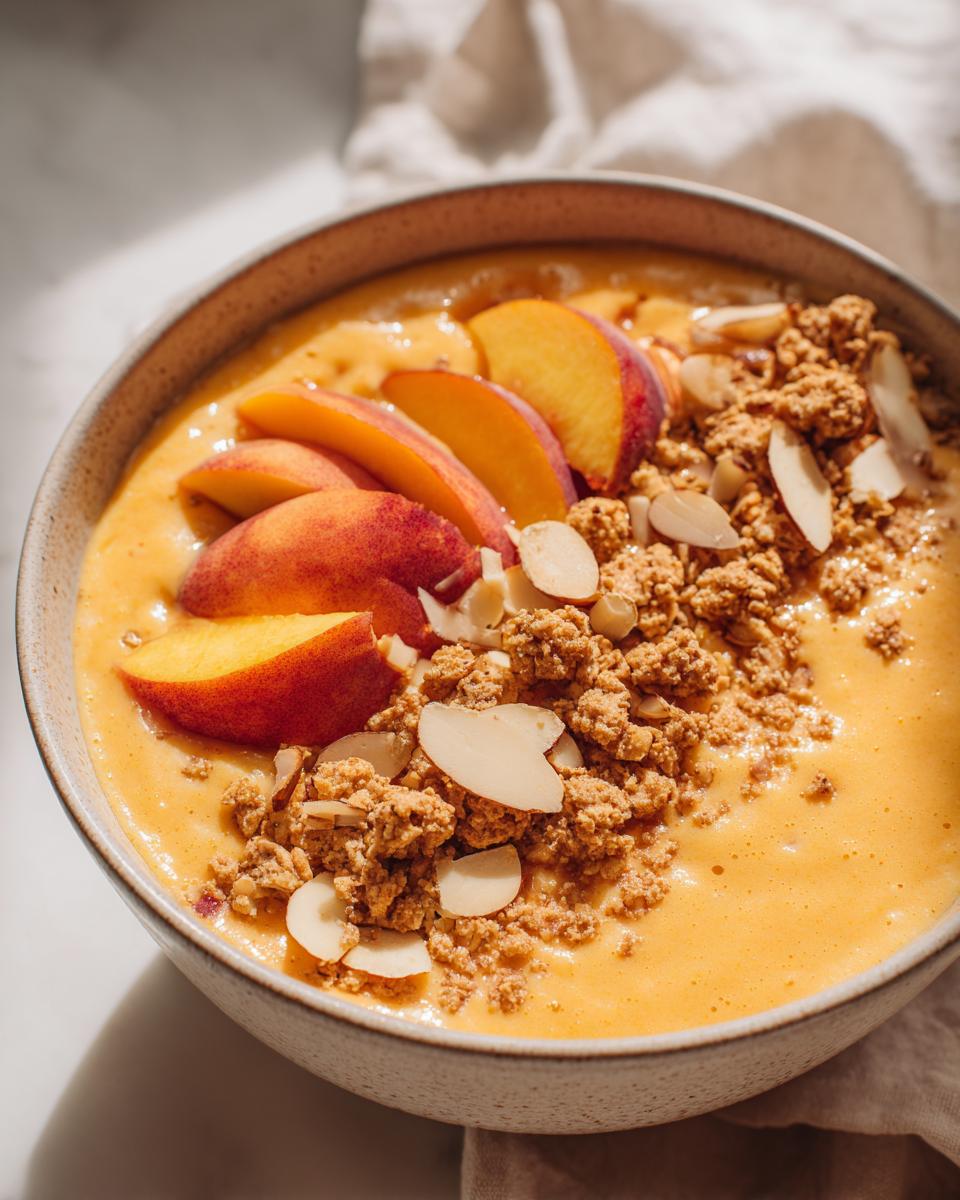 Peach Smoothie Bowl - detail 1