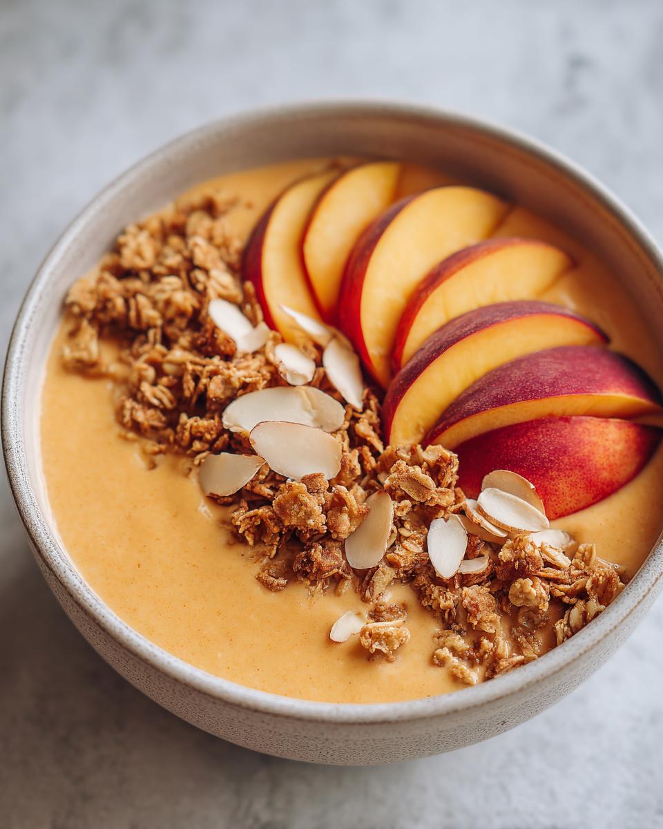 Peach Smoothie Bowl - detail 2