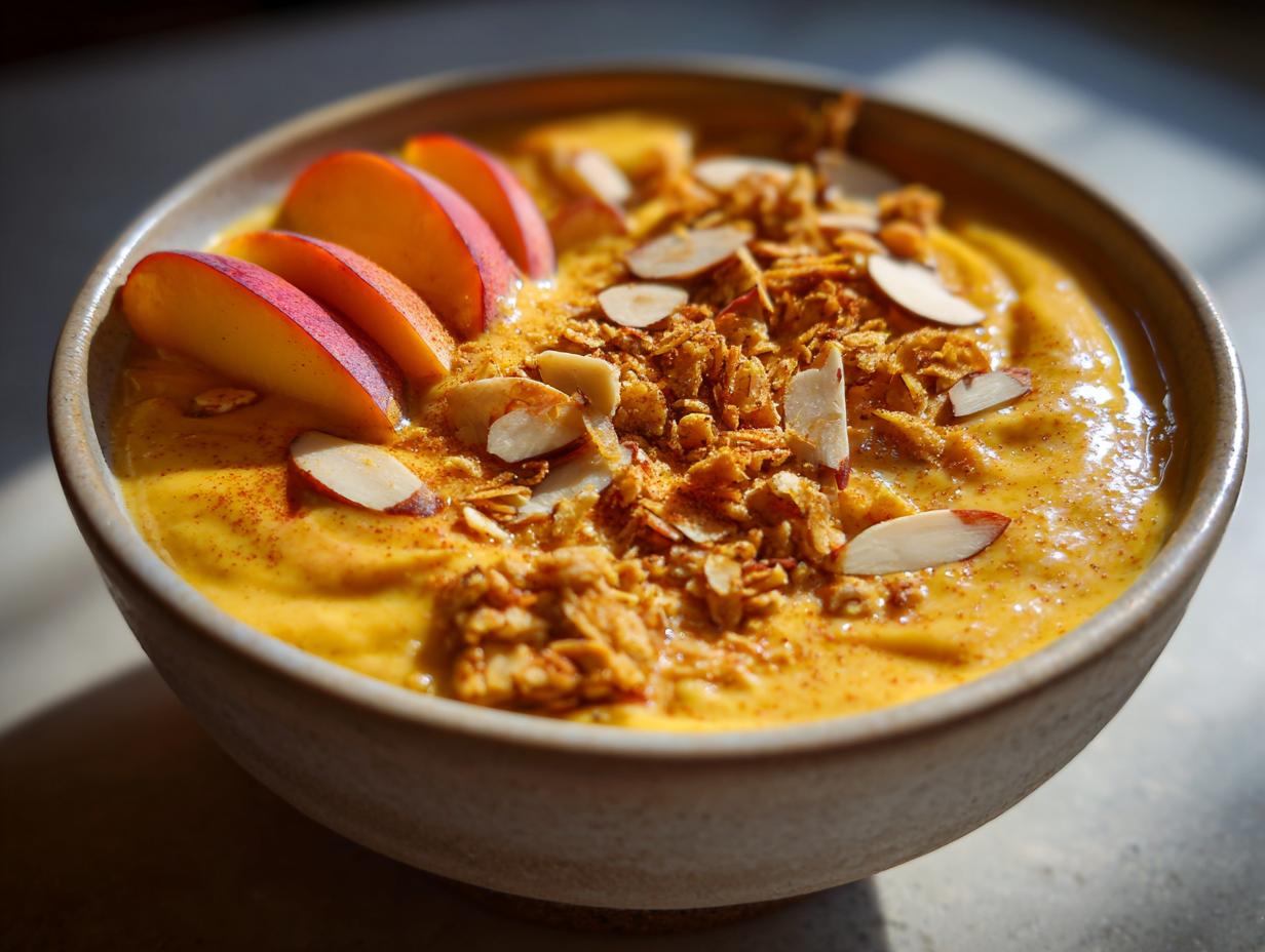 Peach Smoothie Bowl