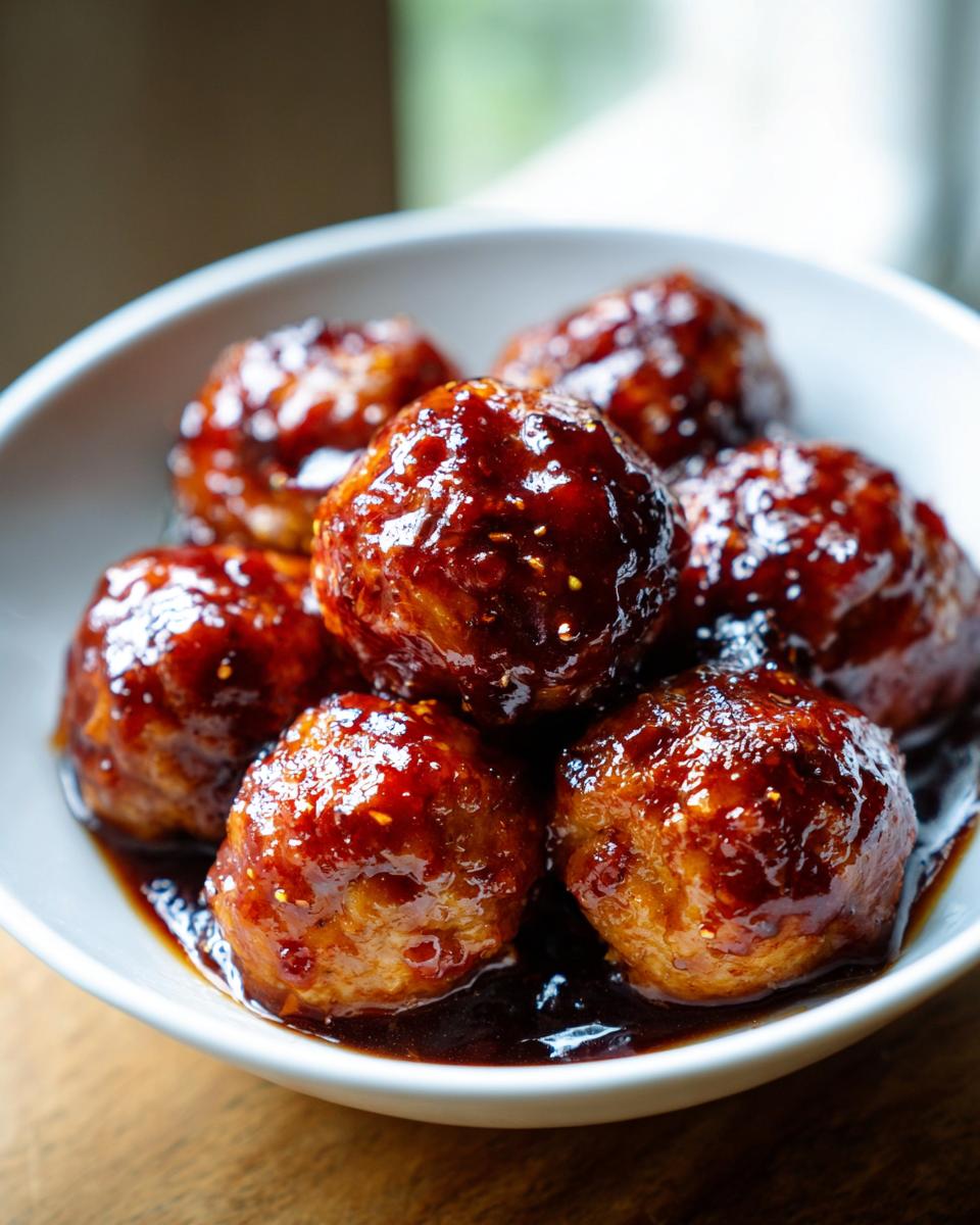 Pineapple BBQ Meatballs - detail 2
