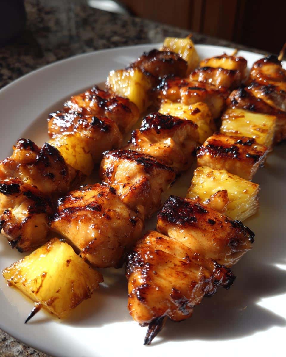 Pineapple Chicken Skewers - detail 2