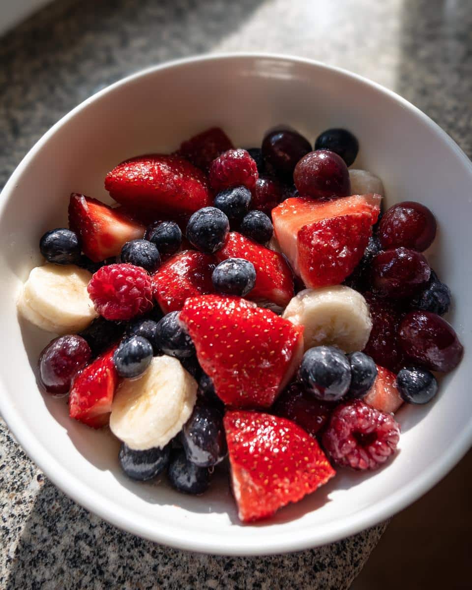 Red White and Blue Fruit Salad - detail 1