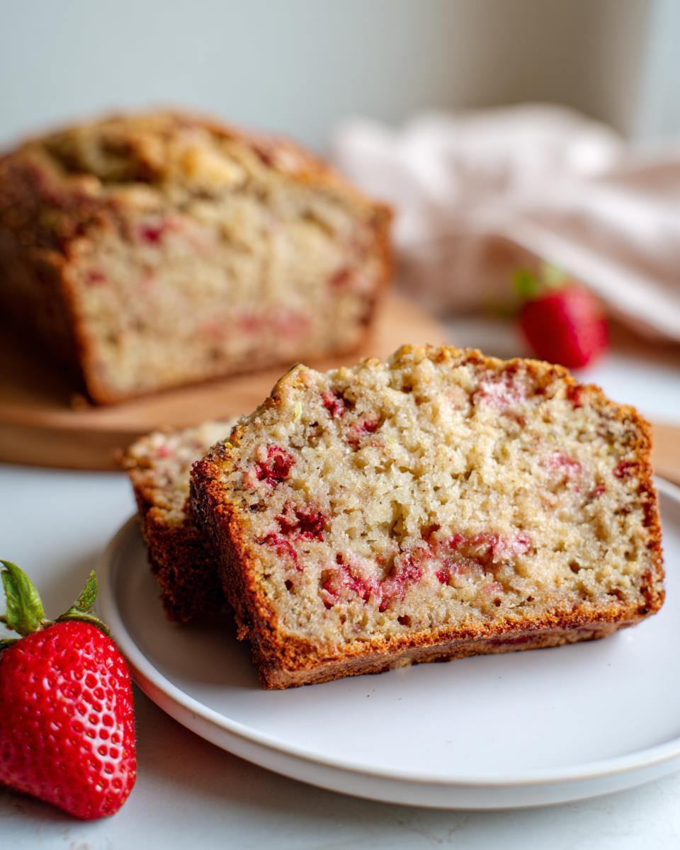Irresistible Strawberry Banana Bread With 3 Secret Tricks 5 Strawberry Banana Bread - detail 2