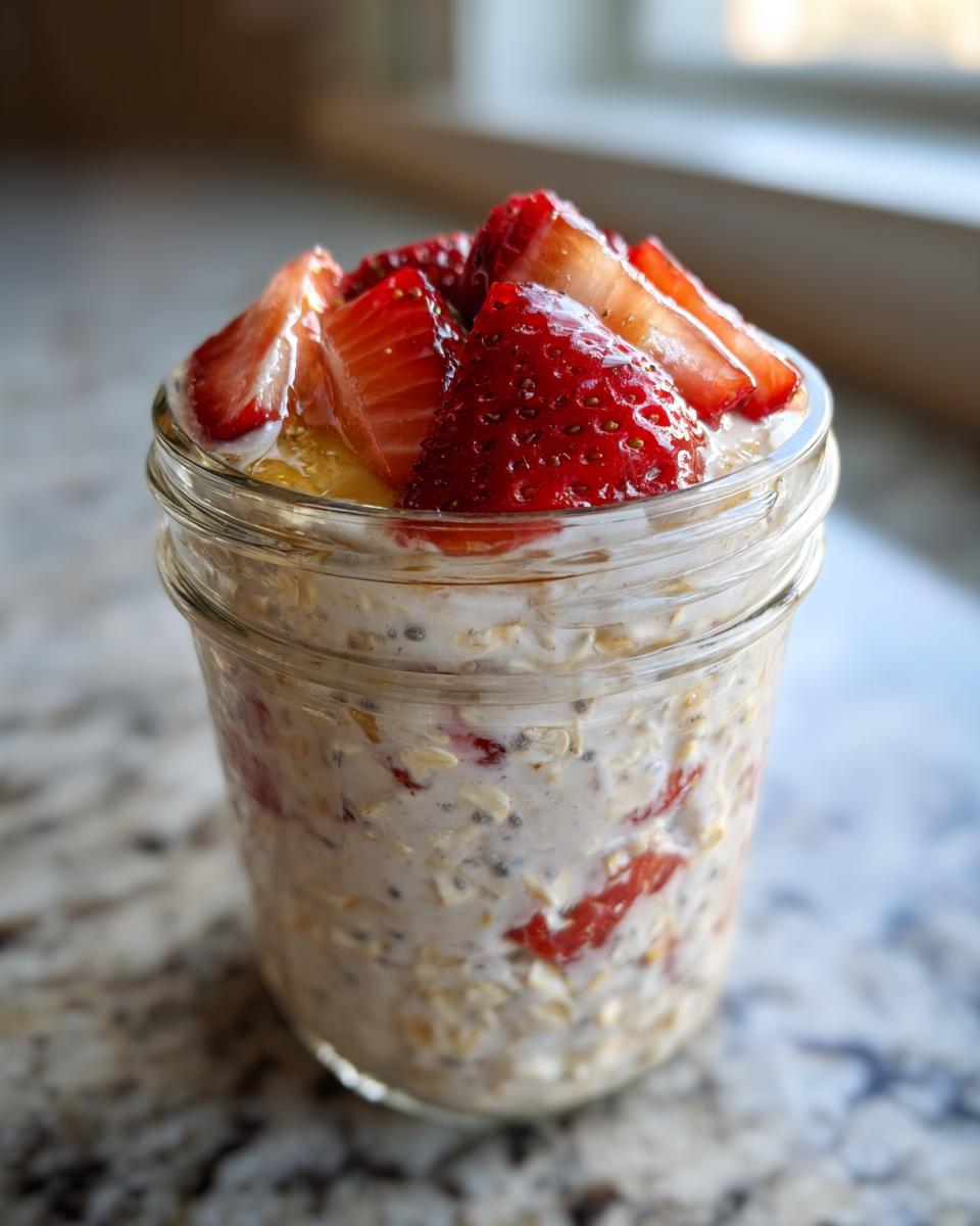 Creamy 5-Minute Strawberry Banana Overnight Oats Magic 4 Strawberry Banana Overnight Oats - detail 1