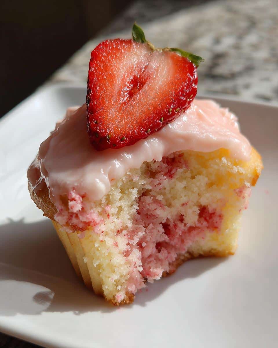 Strawberry Lemonade Cupcakes - detail 2