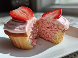 Strawberry Lemonade Cupcakes