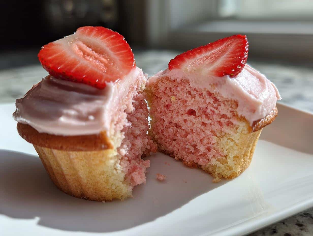 Strawberry Lemonade Cupcakes