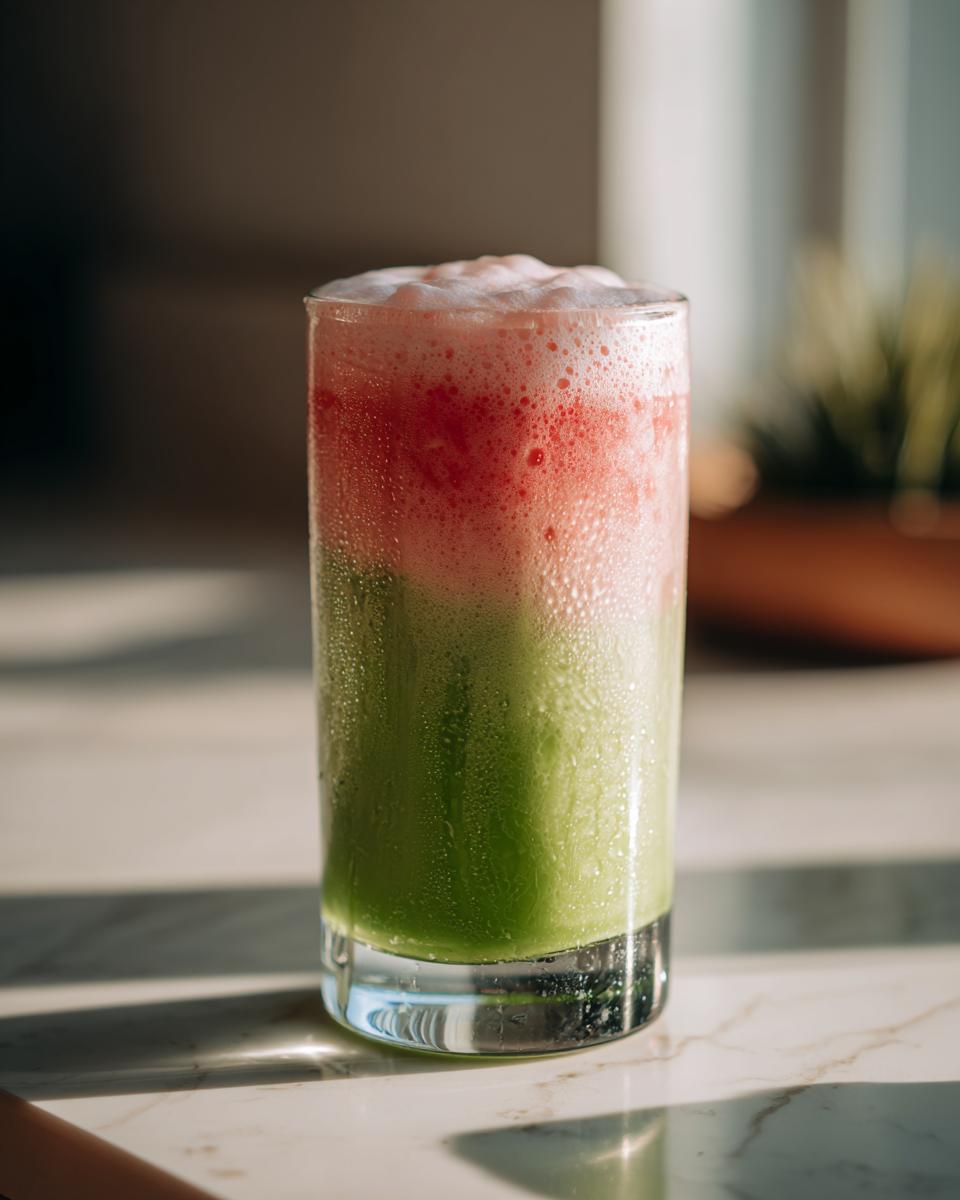 Strawberry Matcha Latte - detail 1