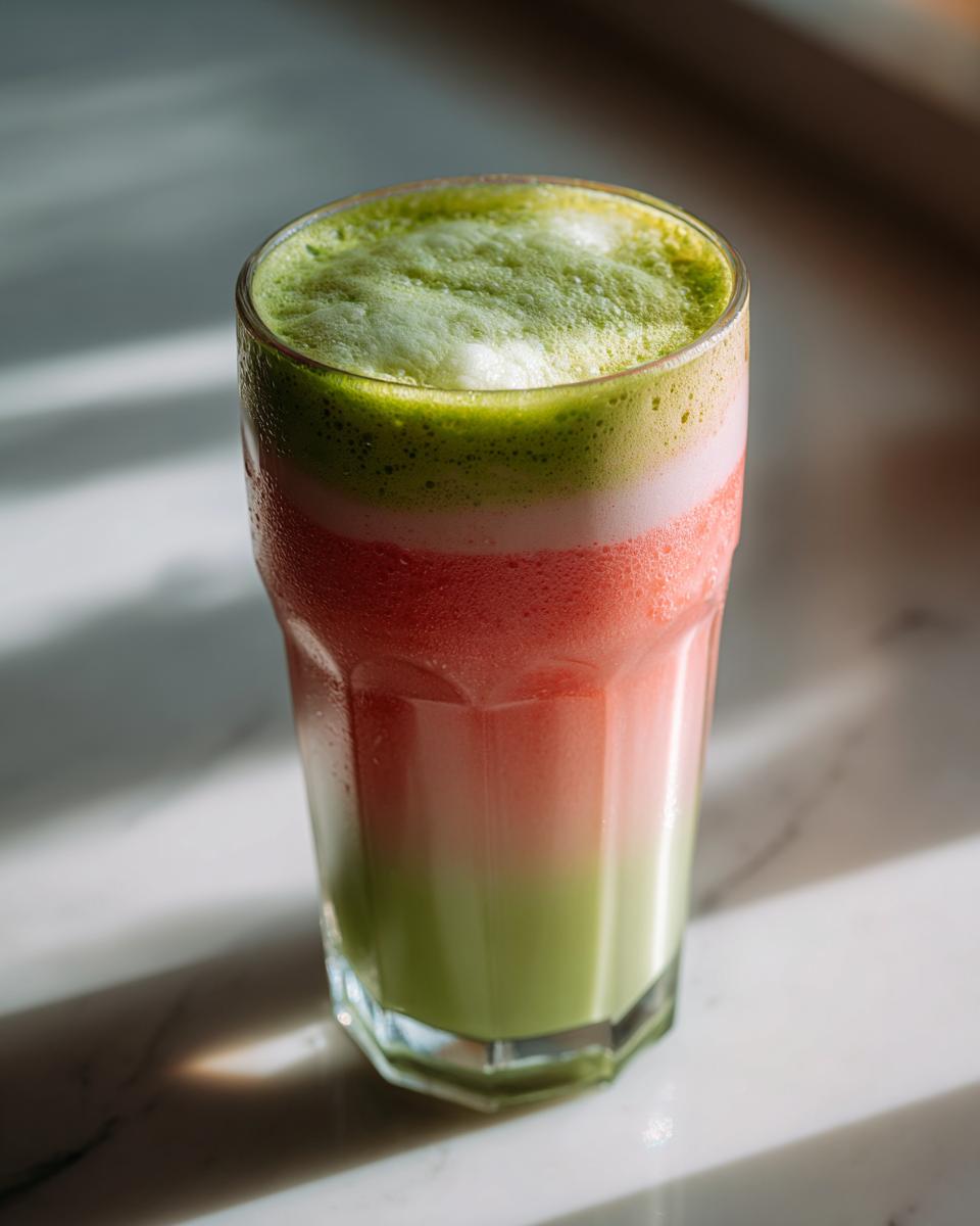 Strawberry Matcha Latte - detail 2