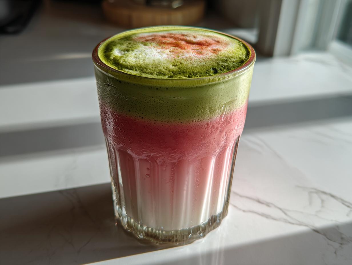 Strawberry Matcha Latte