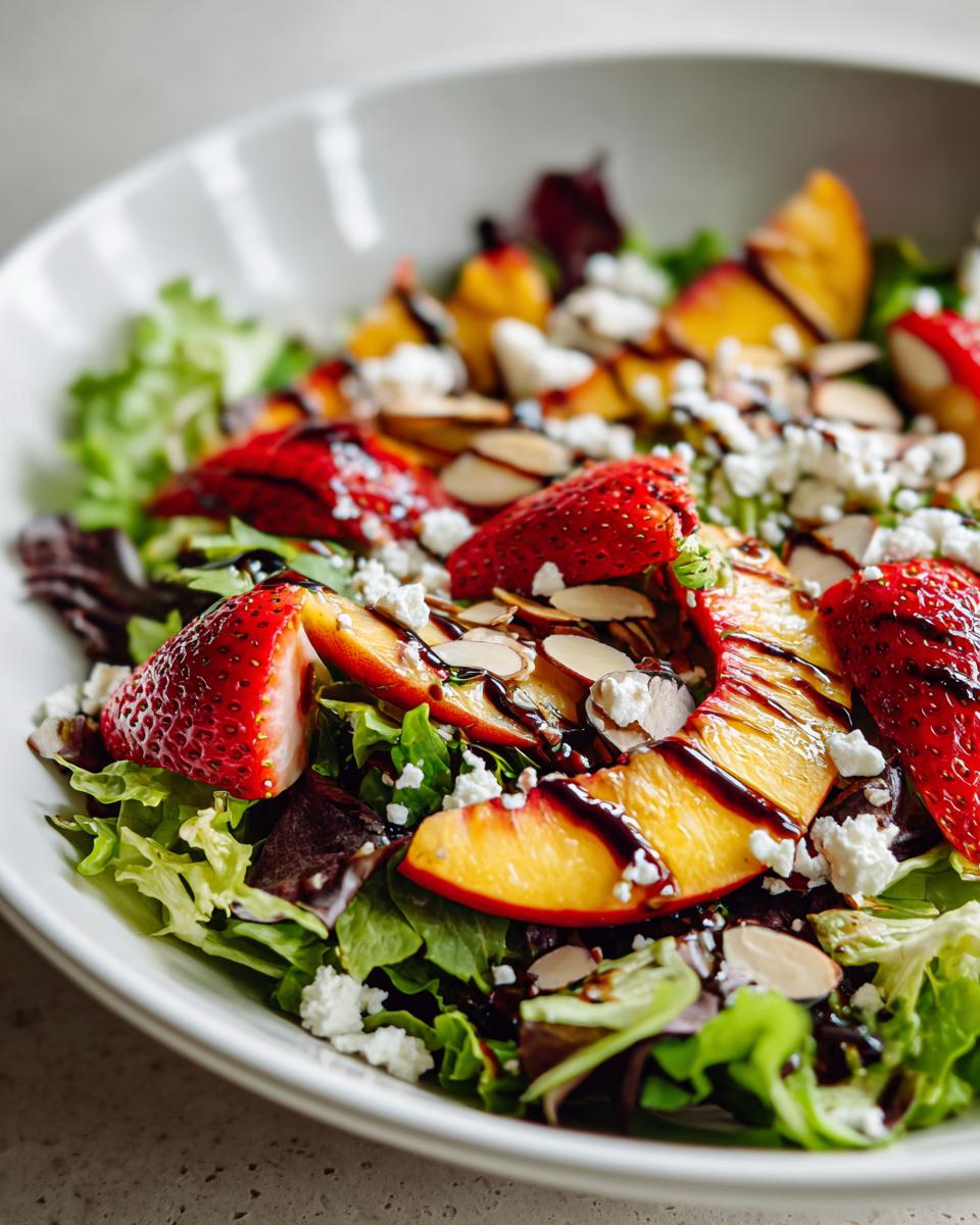 Strawberry Peach Salad - detail 1