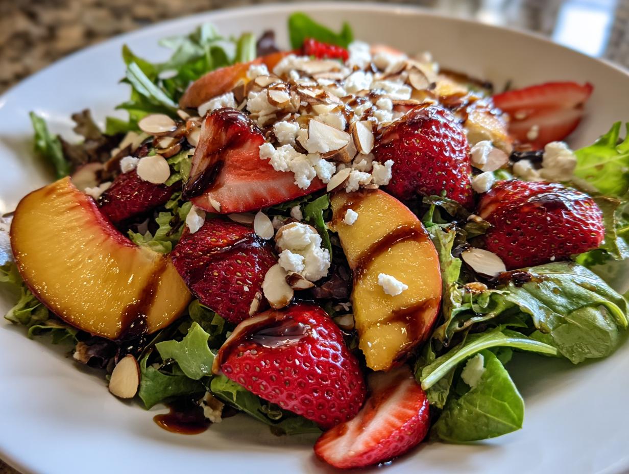 Strawberry Peach Salad