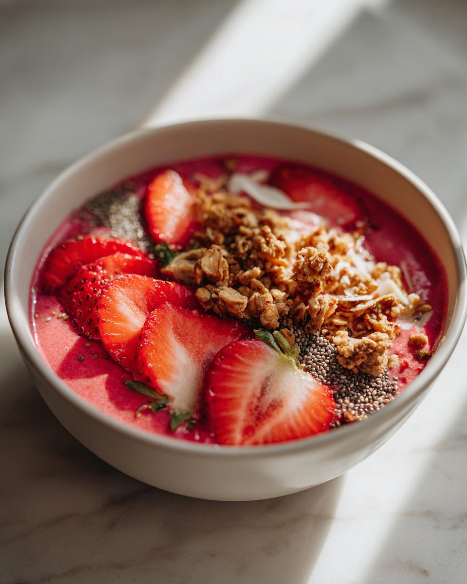 Strawberry Smoothie Bowl - detail 1