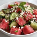 Watermelon Cucumber Salad