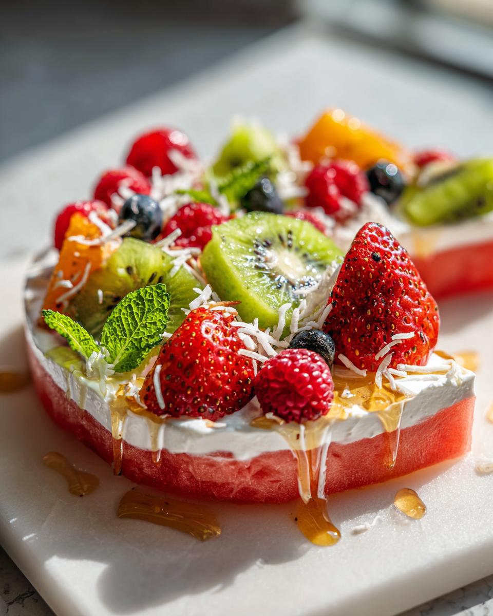 Irresistible Watermelon Fruit Pizza Recipe in 15 Minutes 4 Watermelon Fruit Pizza - detail 1