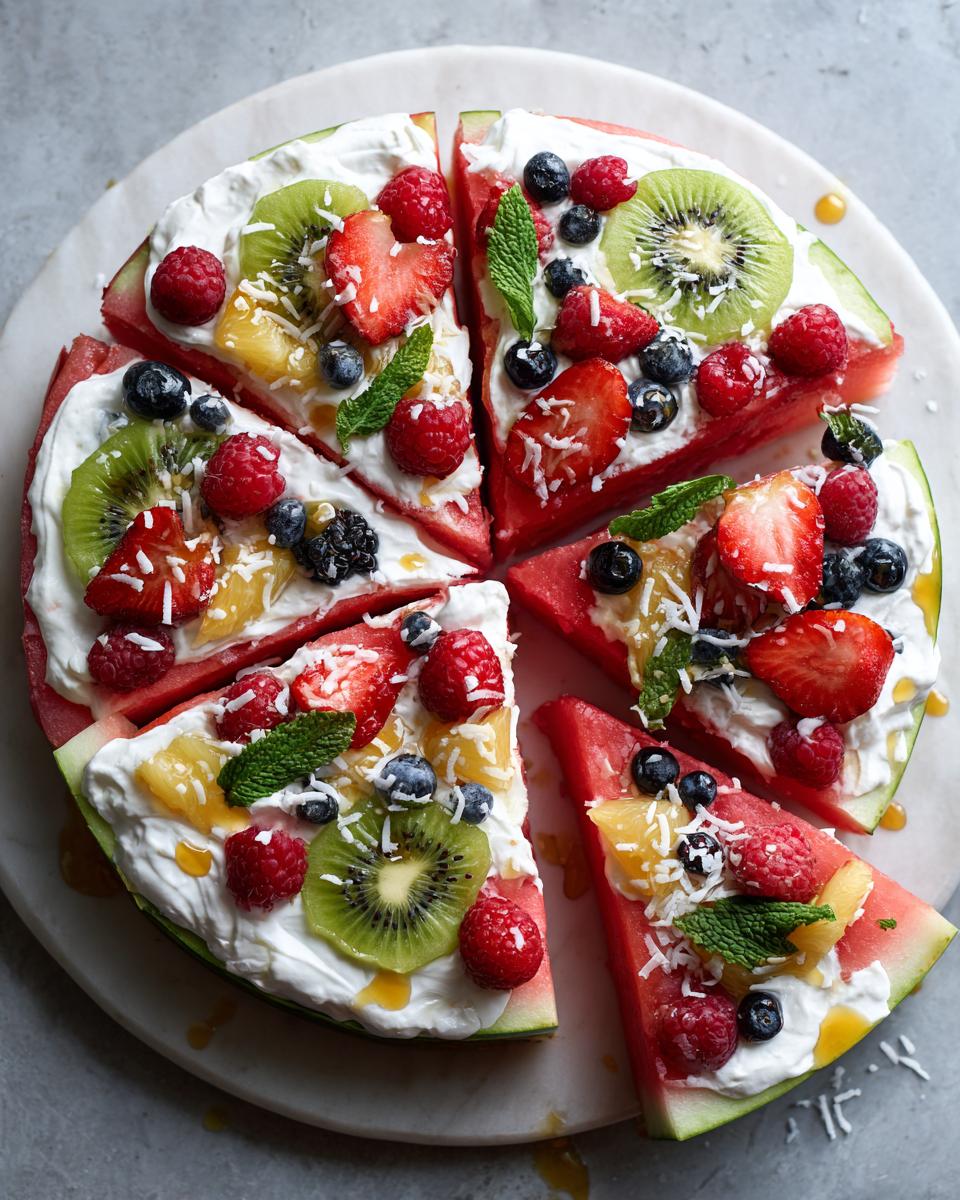 Irresistible Watermelon Fruit Pizza Recipe in 15 Minutes 5 Watermelon Fruit Pizza - detail 2