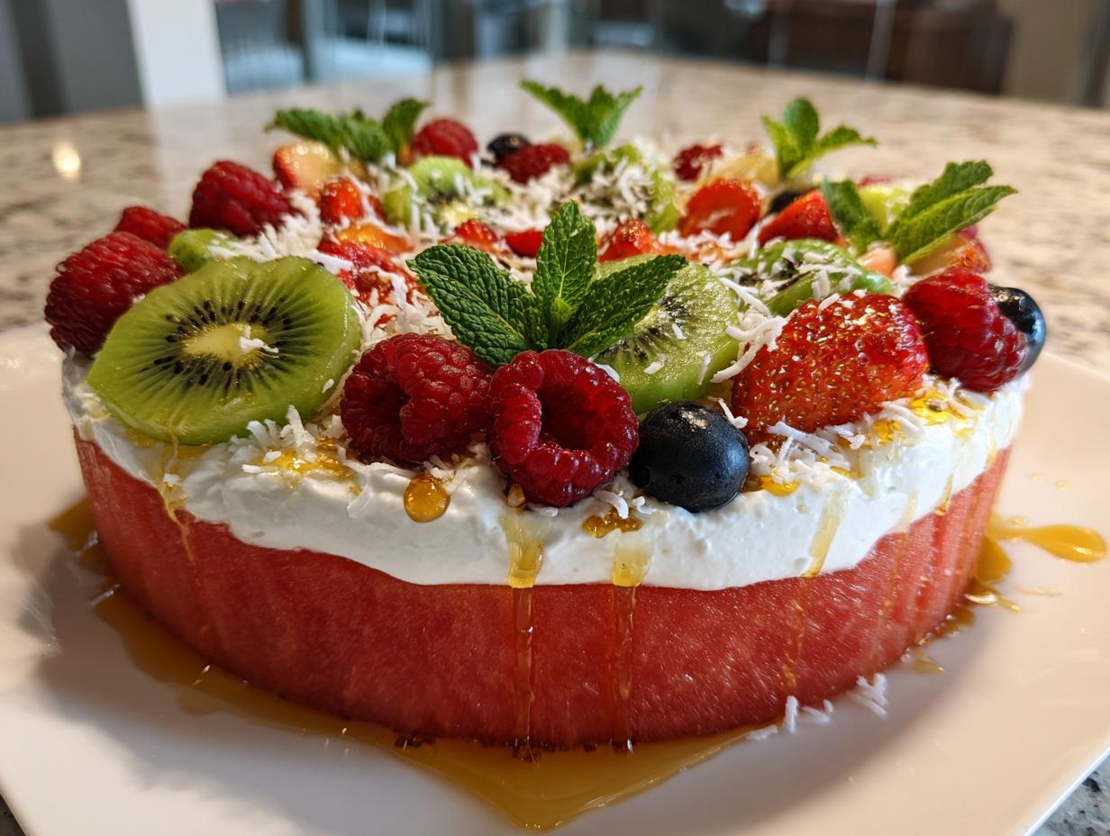 Home 19 Watermelon Fruit Pizza