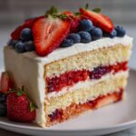 American flag cake