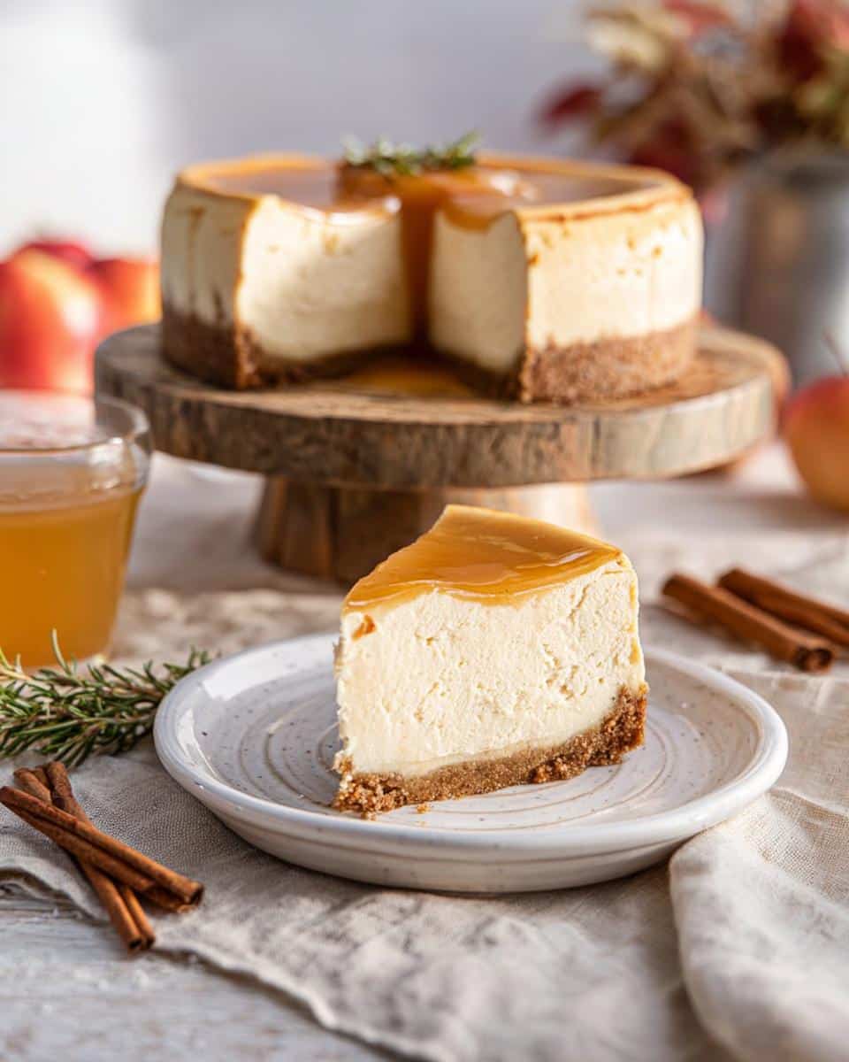 Creamy Apple Cider Cheesecake in 5 Simple Steps 3 Apple Cider Cheesecake - detail 1