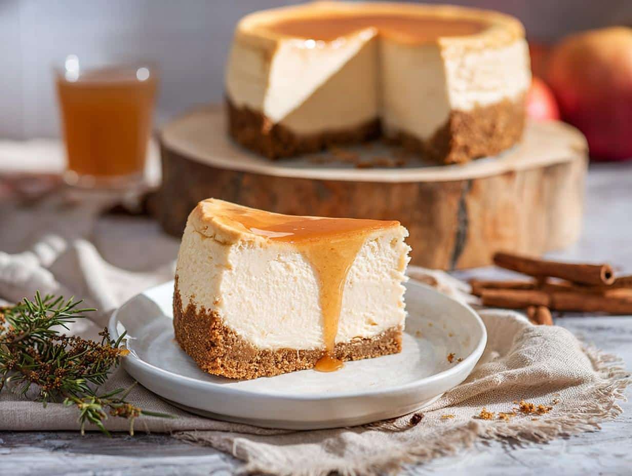 Home 17 Apple Cider Cheesecake