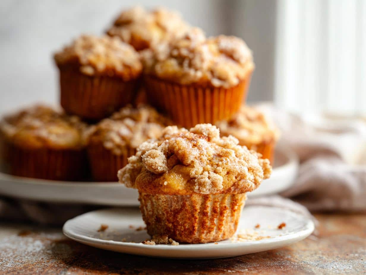 Apple crumble muffins