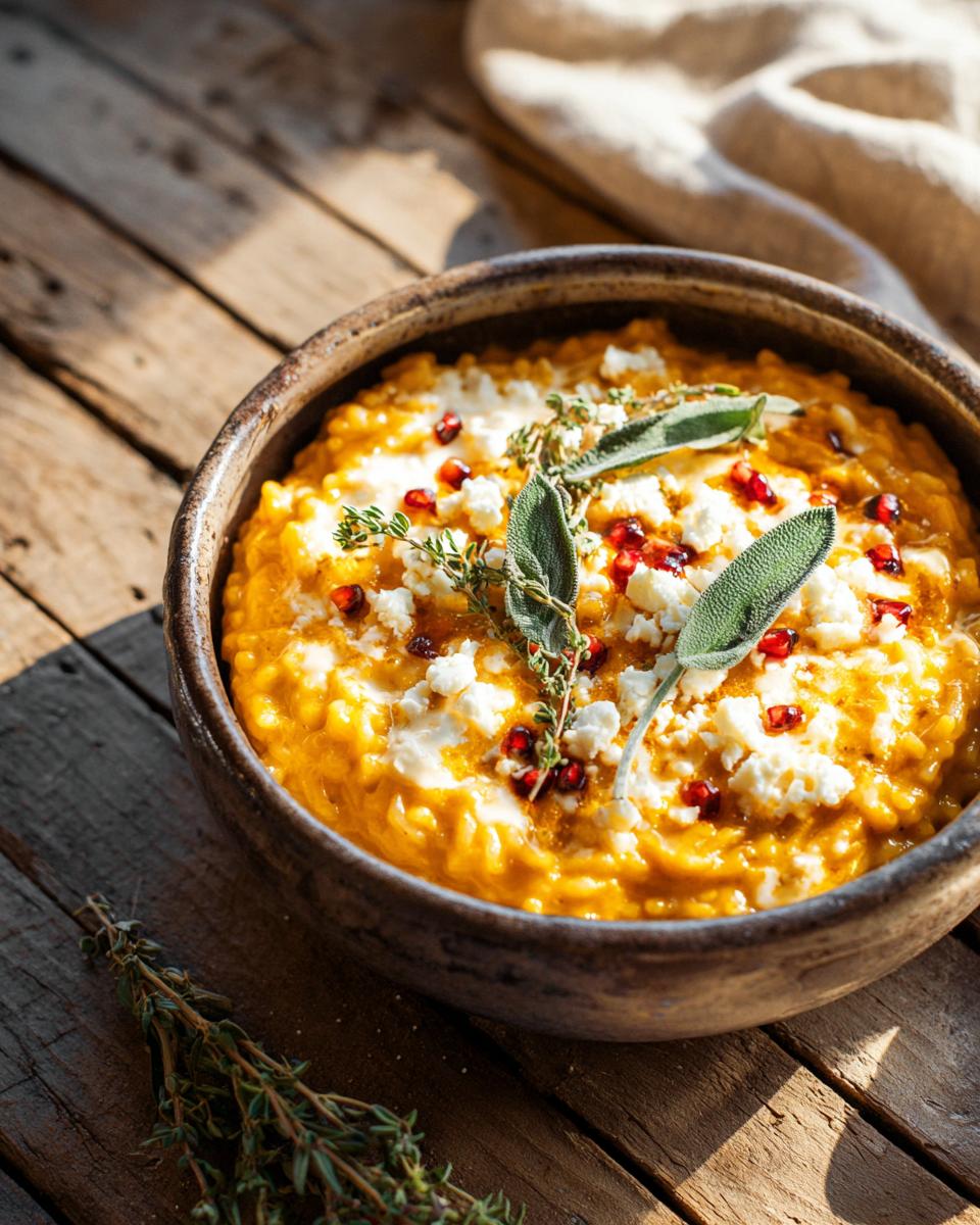 Baked Pumpkin Goat Cheese Risotto - detail 1