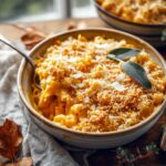 Baked White Cheddar Pumpkin Mac & Cheese in 5 Steps 4 Baked White Cheddar Pumpkin Mac & Cheese