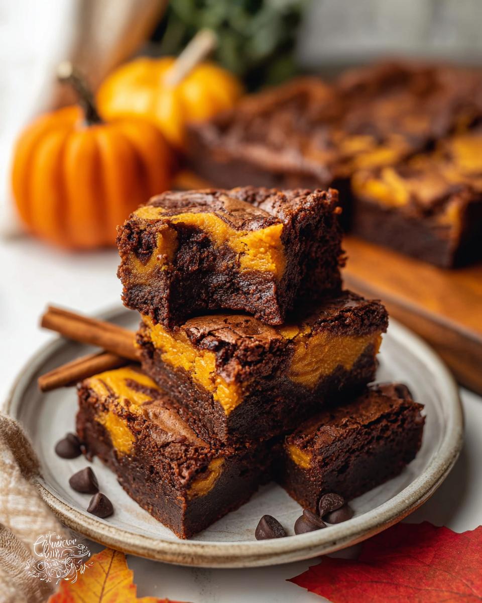 Best Pumpkin Swirl Brownies Recipe 3 Best Pumpkin Swirl Brownies - detail 1