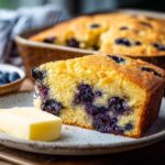 Blueberry Cornbread 35 Minute Perfect Tender Bread 4 Blueberry Cornbread