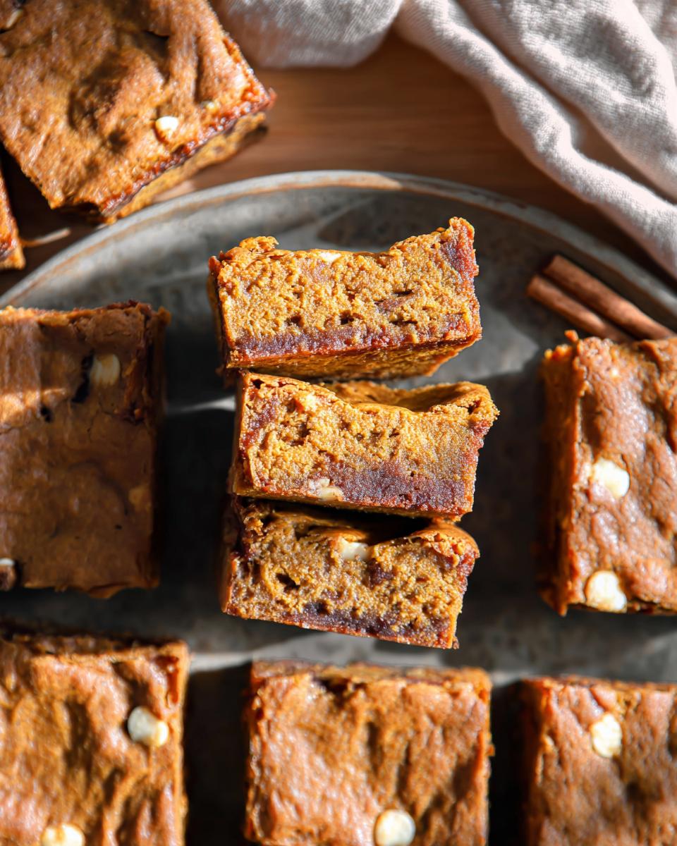Try These Delicious Brown Butter Pumpkin Blondies 3 Brown Butter Pumpkin Blondies - detail 1