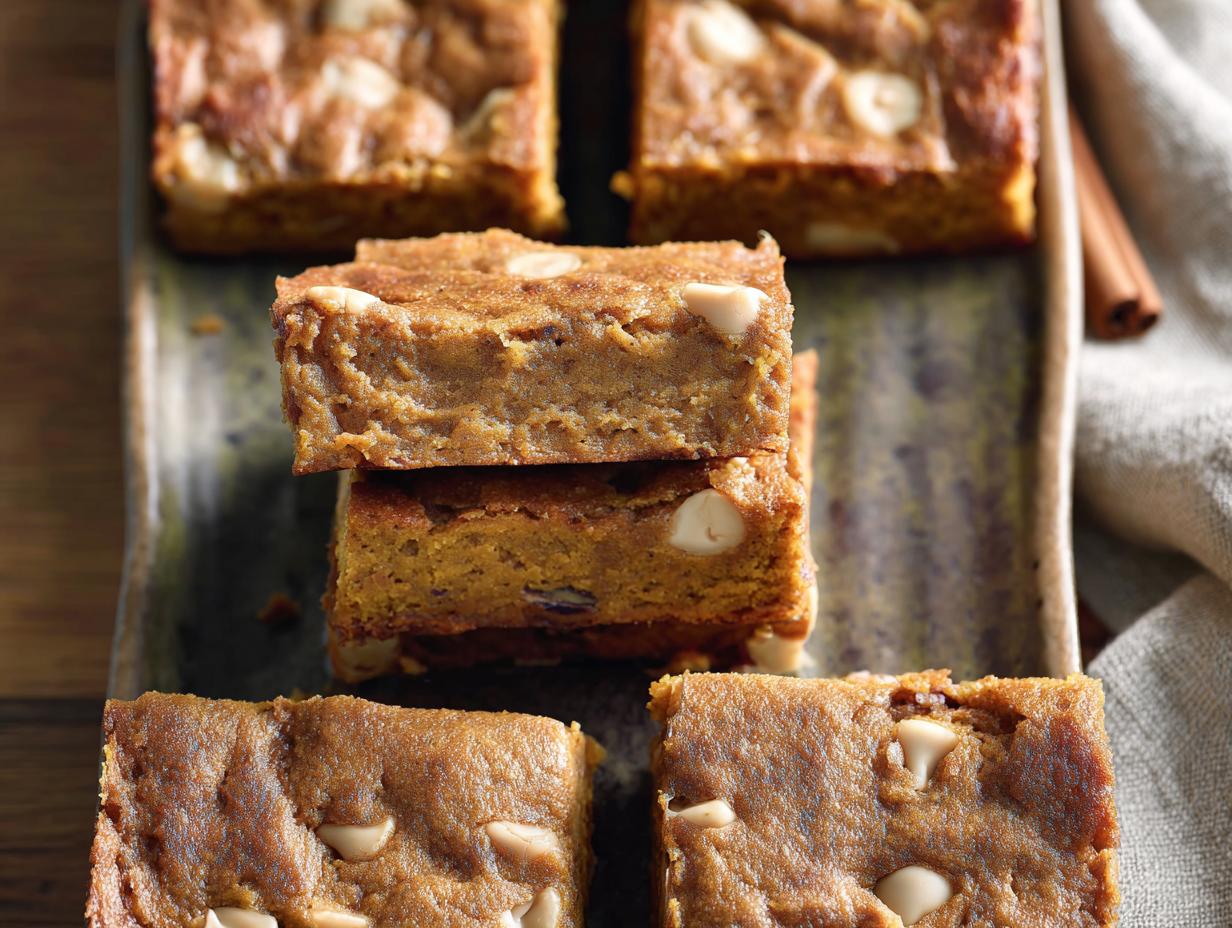Brown Butter Pumpkin Blondies